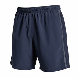 QOR Men's Black Nylon‎ Stretch Lined Elastic Waist Activewear Shorts Size Medium